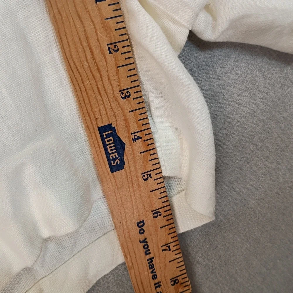 Todd Snyder Mens Linen Drawstring Shorts White XXL Coastal Casual 41 Measured